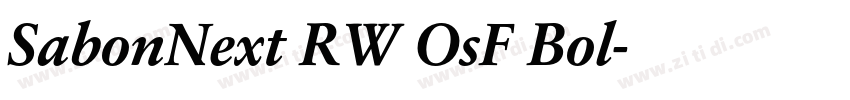 SabonNext RW OsF Bol字体转换 SabonNext RW OsF Bol字体转换